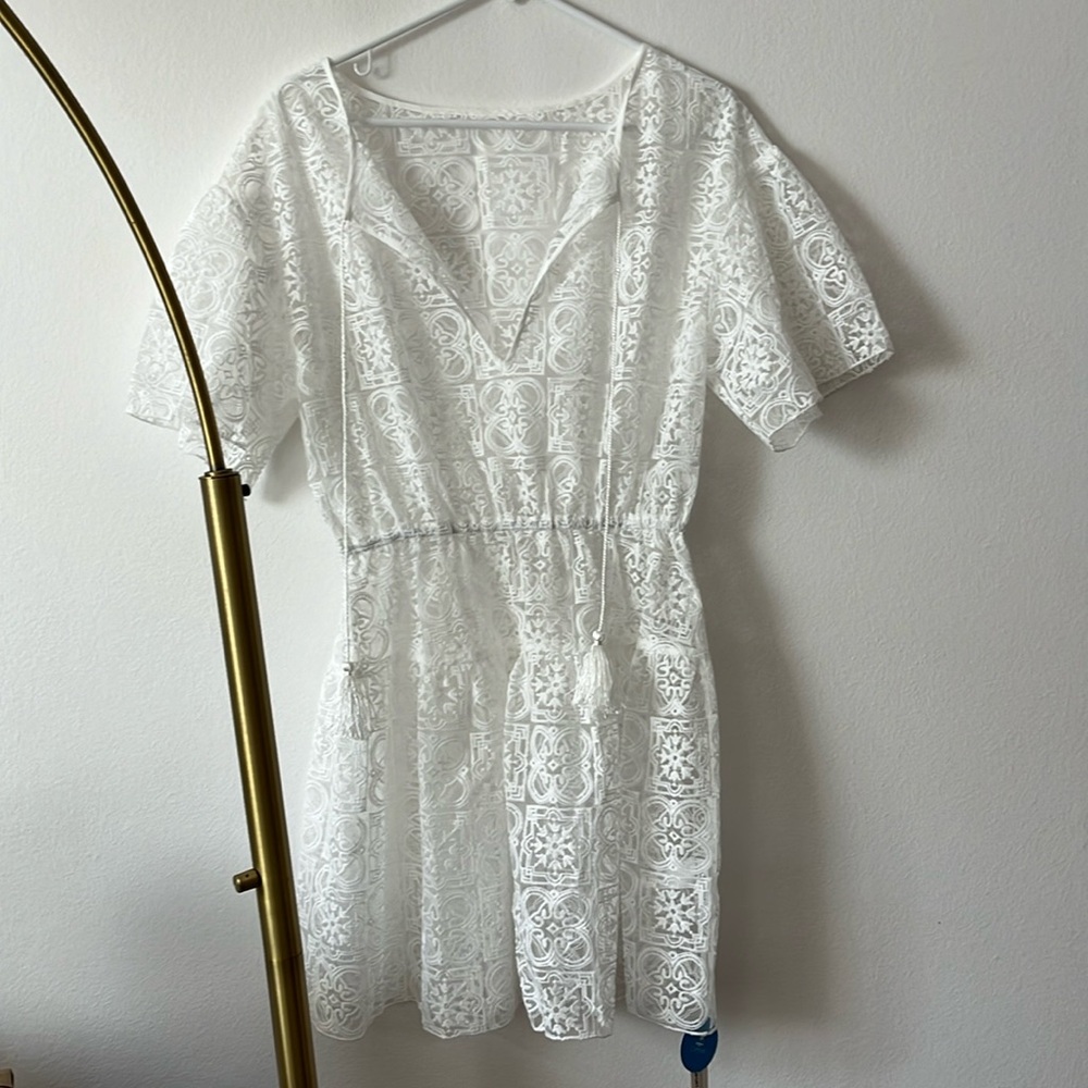 White beach coverup